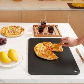 20' X 14' X 3/8' Pizza Steel Plate For Oven, Pre-Seasoned Carbon Steel, Pizza Baking Stone With 20X Higher Conductivity, Heavy Duty Rustproof