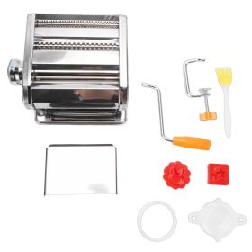 Pasta Maker, Adjustable Multifunctional Manual Noodle Maker Machine With Hand Crank And Cutter For Spaghetti, Fettuccini, Dumpling Skin