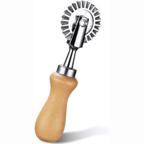 Pastry & Pasta Wheel Cutter - Fluted Ravioli Crimper & Decorative Dough Tool