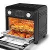 11QT Compact Air Fryer Toaster Oven, 1000W Convection Countertop Oven With Reference Menus, 2-Slice Toaster, Adjustable Time & Temperature