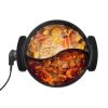 Electric Hot Pot 5 L Non-Stick Shabu-shabu Hot Pot With Divider For 6-10 People