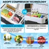 6.6 GAL Dual Zone Portable Car Refrigerator Freezer Compressor, Car & Home