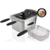 4.23 QT Deep Fryer, Stainless Steel, Electric