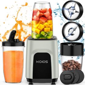 KOIOS 850W Countertop Blender for Shakes and Smoothies, Protein Drinks, Nuts, Spices, Fruit & Vegetables Drinks, Coffee Grinder for Beans, 11 Pieces