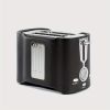 (FST-MBJ-110V) 2-Slice Toaster, Quick & Even Results Every Time, Wide Slots Fit Any Size Bread Drop-Down Crumb Tray for Easy Clean Up, Stainless Steel