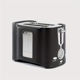 (FST-MBJ-110V) 2-Slice Toaster, Quick & Even Results Every Time, Wide Slots Fit Any Size Bread Drop-Down Crumb Tray for Easy Clean Up, Stainless Steel