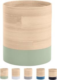 Large Handcrafted Bamboo Kitchen Utensil Holder for Countertop