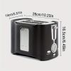 (FST-MBJ-110V) 2-Slice Toaster, Quick & Even Results Every Time, Wide Slots Fit Any Size Bread Drop-Down Crumb Tray for Easy Clean Up, Stainless Steel