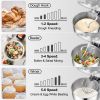 Stand Mixer, 660W Electric Dough Mixer with 6 Speeds, LCD Screen, Timing, Tilt-Head Food Mixer, 7.4 Qt Stainless Steel Bowl, Dough Hook, Flat Beater