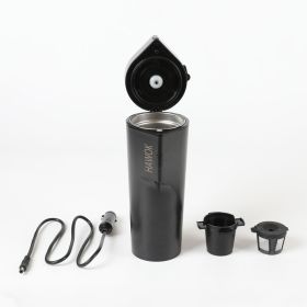 HAWOK Portable Coffee Maker, 12V, Travel Espresso Machine, Single Cup 8 oz