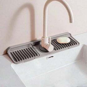 1pc Silicone Countertop Mat, Heat Resistant, Non Slip, Easy Clean Kitchen Accessory (Option: 17 x 5.5-NY Dark Gray)