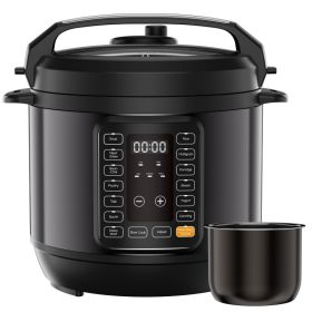 Electric Pressure Cooker, Multi-functional Kitchen Appliance (Option: Black  8QT)