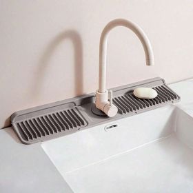1pc Silicone Countertop Mat, Heat Resistant, Non Slip, Easy Clean Kitchen Accessory (Option: 23 x 5.5-NY Dark Gray)